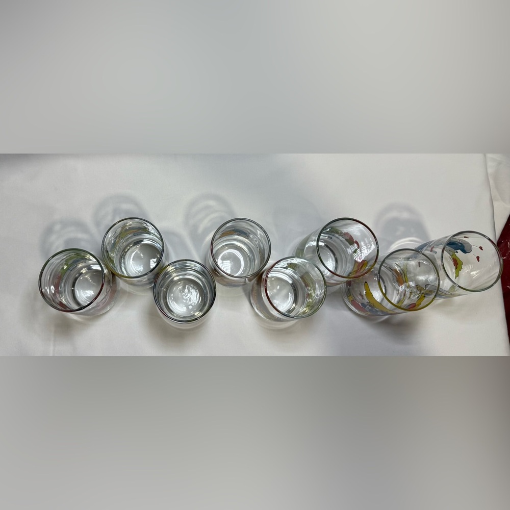 Vintage Smurf Glasses from 1982-1983, lot of 13 - Picture 3 of 16
